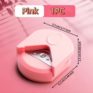 TEMU 5가지 색상으로 제공되는 이 휴대용 스테인리스 스틸 R4 코너 트리머는 정밀한 절단을 위해 설계되었으며 사진 및 종이 공예에 적합합니다. 녹 방지 재질로 제작된 스크랩북 도구로 코너 트리밍에 이상적입니다.