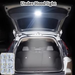 TEMU 2개입 USB 충전식 8LED 차량용 하부 후드 조명, 터치 컨트롤 차량 천장 조명, 실내 하부 무드등, 차량 및 가정, 사무실 책상, 침실, 휴대용 실내 장식 조명에 적합