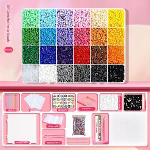 TEMU 픽셀 아트 비즈 세트 | 완벽한 수제 비즈 퍼즐 선물, 플라스틱 재질, 비즈 흩어짐, 철제품 불필요