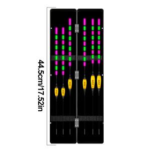 TEMU 6개 야광 보버 + 플로트 박스 (배터리 미포함), 민물, 호수, 수력, 야생 연못에서 낚시하는 Crucian Carp, Carp용, 높은 가시성, 물고기 무리를 방해하지 않는 수중 약한 빛, 야간 낚시 야광 플로트