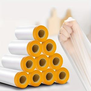 TEMU 높이가 조절 가능한 PVC 페인터 테이프 롤 10개 세트 (탈착식 캡 및 미리 절단된 접착 시트 포함), 자동차 페인팅, 가정 장식, 작업 및 전문가용으로 적합