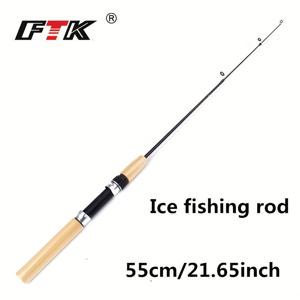 TEMU FTK 55Cm/65Cm/75Cm 겨울 아이스 낚싯대, 텔레스코픽 낚싯대, 컴팩트하고 휴대 가능