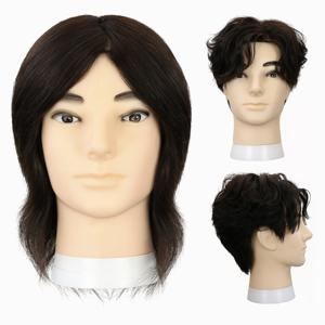 TEMU 100% 인간 모발 마네킹 헤드와 수염 - 헤어 스타일링, 화장 훈련 및 연습용 리얼리스틱 블랙 헤어 & 화이트 페이스 - 쉬운 스타일링을 위한 스탠드 포함, 헤어 스타일링 연습, 전문적인 헤어 스타일링, 상세한 얼굴 특징, 고품질 머리, 남성용 마네킹 헤드, 머리 연습용 마네킹 헤드, 남성용 마네킹 헤드 컬러