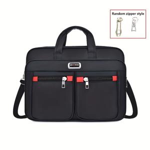 TEMU 대용량 숄더백 - 데일리 출퇴근 및 출장에 적합한 튼튼하고 다층 브리프케이스