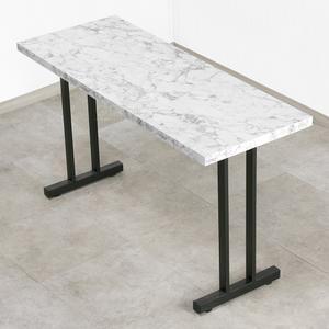 BT14050 검정분체 쌍다리 LPM 테이블 W1400xD500 /폭이좁고 길다란 식탁테이블