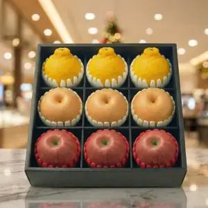 명절 선물 명품 프리미엄 혼합4호 (사과3/배3/한라봉3) 과일 선물세트