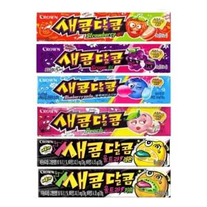 크라운 새콤달콤 6종세트6가지맛 사탕