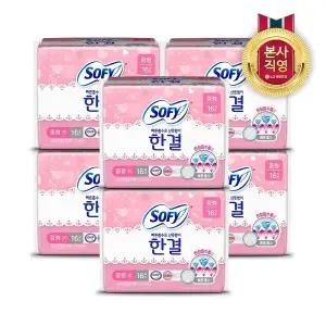 [소피][10%쿠폰] 쏘피 한결 중형 16P x 6개