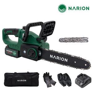 나리온 30cm(12) 무선 전기톱 풀세트 NJ-300R 충전 체인톱 전동톱