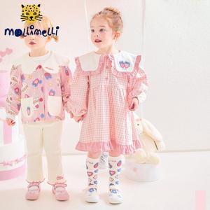 [몰리멜리] 스트로베리케이크카라원피스