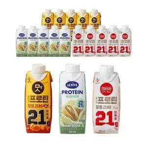 얼티브프로틴 밤맛/쌀밥/피스타치오 각6개 총18개