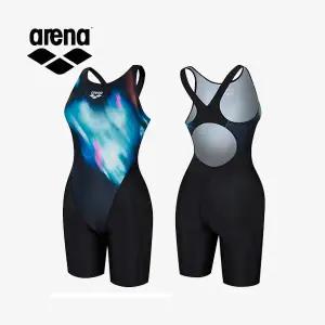 아레나 여성 수영복 스믹웨이브 4부 반신 크로스백 A5FL1LD38