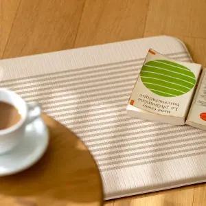 [파크론]라인베이지 주방매트 대/특대