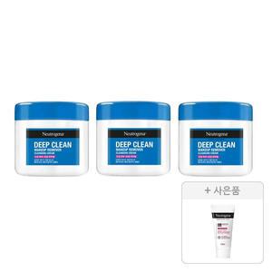 뉴트로지나 딥클린 클렌징 크림 285ml, 3개+증정(인텐스 리페어 시카 에멀젼 15ml, 1개)