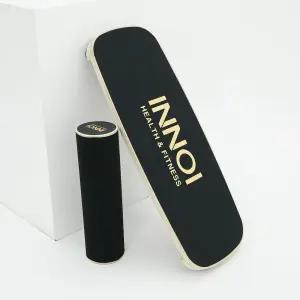 INNOI 밸런스보드 실내운동기구 인도 우드 서핑보드 밸런스 홈트 코어 플랭크패드