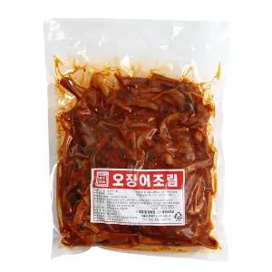 충무김밥 오징어조림1kg 냉동 오징어무침 김밥전문점 업소용 가정용반찬