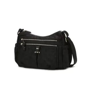 [닥스](강남점)DCBA6E501BK [CHELSEA] 블랙 플라워 패턴 원단 크로스백