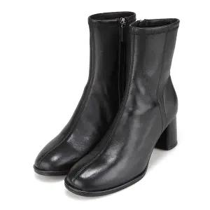 [본사운영]바바라 양가죽 라운드 여성 앵클부츠 6cm_BBI873