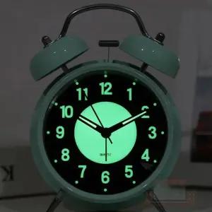 무소음 야광 해머벨 탁상시계 블랙 인테리어시계