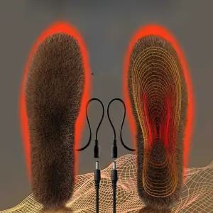 충전식 발열 깔창 온열 전기 열선 USB 발바닥 난로 패드