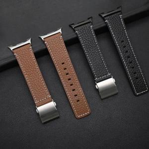 삼성 갤럭시 워치 8 7 6 5 4 FE 44mm 40mm 8 클래식 46mm 갤럭시 울트라 47mm용 가죽 밴드,  가죽 스트랩