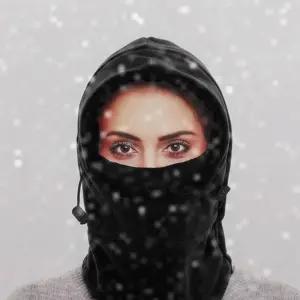 W89 후드형방한대 기모 방한 마스크 후드 모자 넥 워