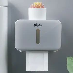 CO 무타공 박스형 휴지걸이 그레이 co-00417 (3A124)/화장실/욕실/두루마리/걸이/거치대/커버형/접착식