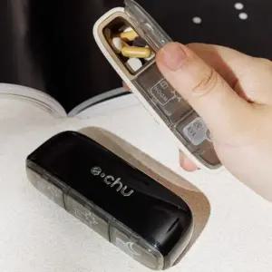 알약케이스 U520 약보관함 약통 미니 3칸 휴대용 포켓형 여행 알약 소분