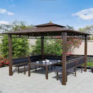 야외 정자 캐노피 전원주택 바베큐