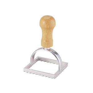 판테스 라비올리 메이커 스탬프 세트, 나무 손잡이와 홈이 있는 사각 스탬프, 2.75인치, 1906년 이후 이탈리아 시장 오리지널