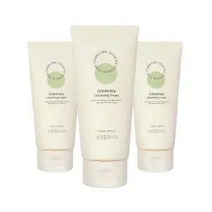 미샤 크리미 라떼 클렌징폼 폼클렌징 녹차 172ml 3개