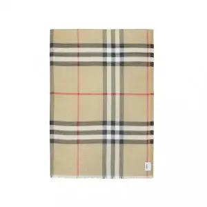 [버버리]26SS 버버리 체크 울 실크 스카프 MU 220X70 GNT CHK GAUZE 8078779