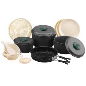 티에라 국산 5-6인용 경질 코펠 세트 가방포함 - 아웃도어 식기/코펠/냄비/그릇