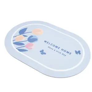 규조토 발매트 극세사 쿠션 원형 매트 60x40 디디샵 (WFGOP90)