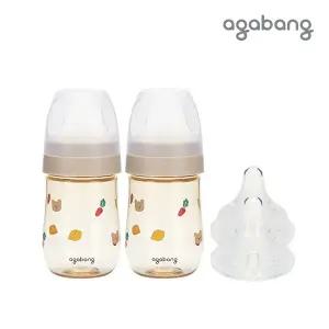 아가방 마페띵 마이페이보릿띵스 PPSU 젖병 노꼭지 180ml x 2ea + 젖꼭지 택1