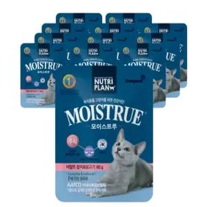 뉴트리플랜 모이스 트루 어덜트 참치 & 닭고기 80g x 12 x 3개입 반려묘 고양이간식