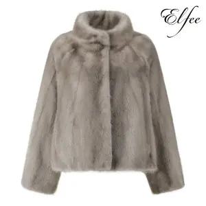 [진도모피]진도 Elfee 풀스킨 휘메일 밍크 케이프 자켓 (E9W3EJ16_)