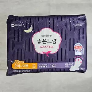 좋은느낌 생리대 오버나이트 14개입 x 6개