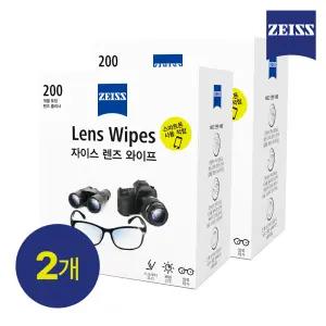[자이스] 렌즈와이프 일회용 휴대폰클리너  카메라액정클리너 렌즈청소 먼지제거 200매 X 2세트