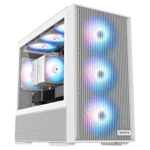 :3RSYS RX200 RGB 미니타워 컴퓨터 PC 케이스 (화이트)