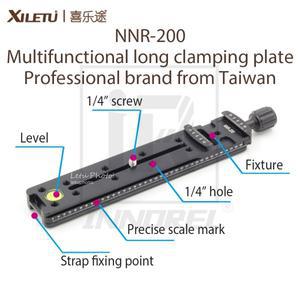 XILETU NNR-200 다기능 긴 클램핑 플레이트  노달 슬라이드 삼각대 레일  퀵 릴리스  액세서리  200mm