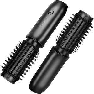 souls 물결 봉고데기 무선 여성용 빗 아이언 여행용 음이온이 미니 있는 프로페셔널 온열 브러시 여행 1449560 핫 휴대용 컬링 스타일러블랙