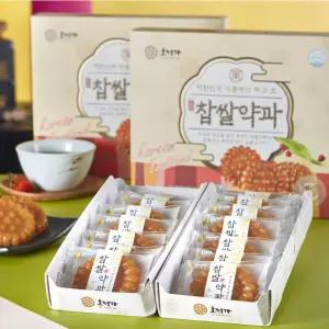 호정가 찹쌀약과 14개입 490g 전통한과 개별포장 수제간식 옛날과자