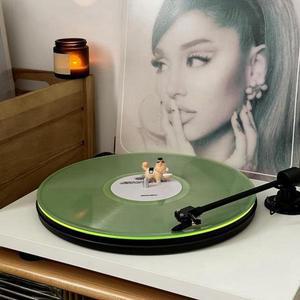 턴테이블 레코드 플래터 슬립 매트: 아크릴 플레이어 비닐 매트 정전기 방지 훌륭한 솜씨
