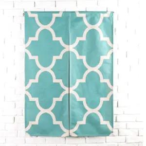 [콩심팥심]가림막커튼 주방 카페 야외 입구 벽커튼 민트패턴 가