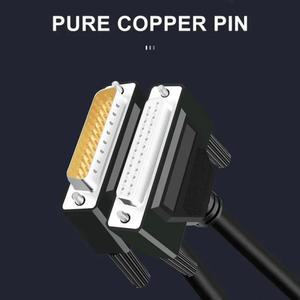 DB25 이중 쉴드 병렬 포트 데이터 전송 케이블 순수 구리 25핀 남성커넥터(암놈) 연장 0.510M 와이어