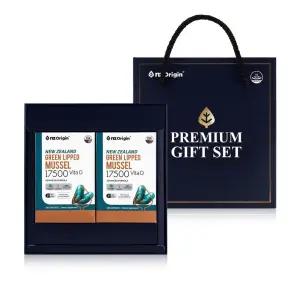 뉴질랜드 초록 푸른 홍합 초록입홍합 120캡슐x2 코스트코 선물 포장 세트