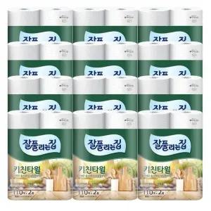 잘풀리는집 타올 110매 2롤 12팩