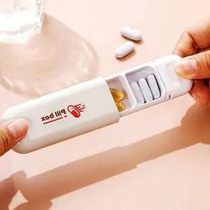 보관함 케이스 휴대용 약통 영양제 베이지 약통 약통케이스