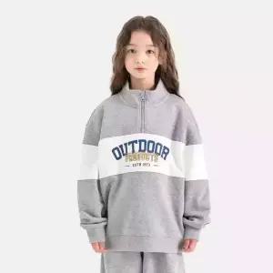 [아웃도어 프로덕츠 키즈]컬러블록 반집업 맨투맨 (멜란지) OD253IZM13_MLG